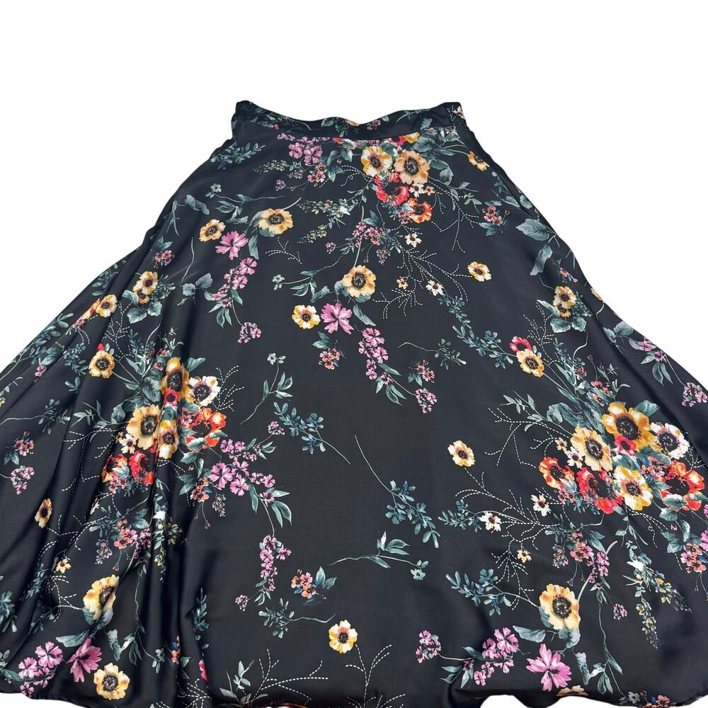 Lucky & Coco Feminine Fairy Floral Full Circle Maxi Skirt Women's Size XS